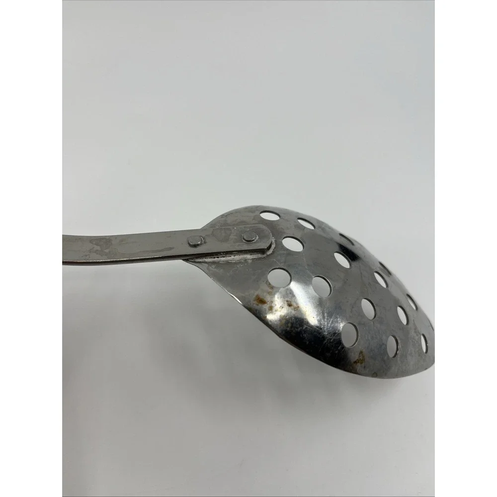 Vtg Revere Neptune Seahorse Bakelite Stainless‎ Slotted Spoon USA 16